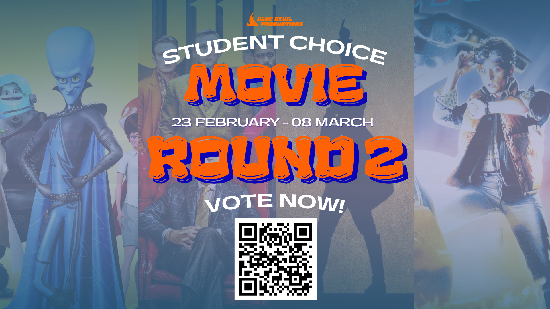 Digital Signage Poster for Student choice film.